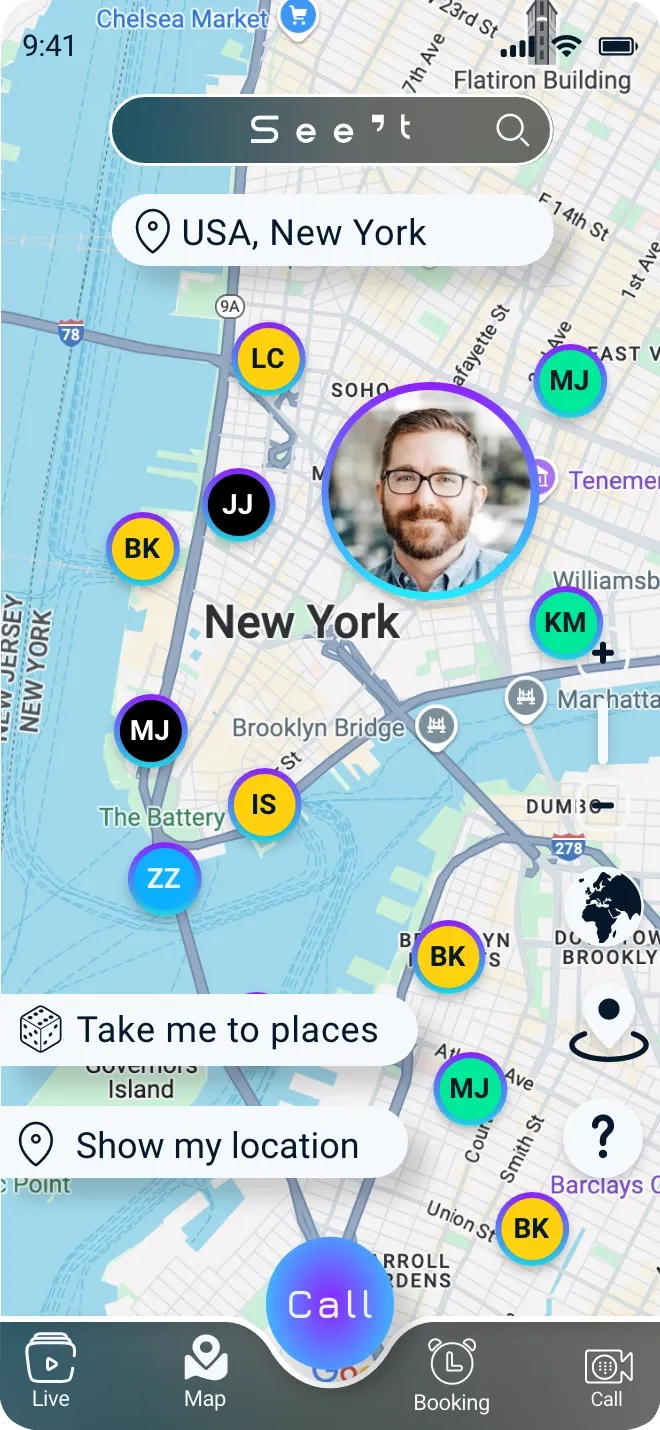 See't search on the map